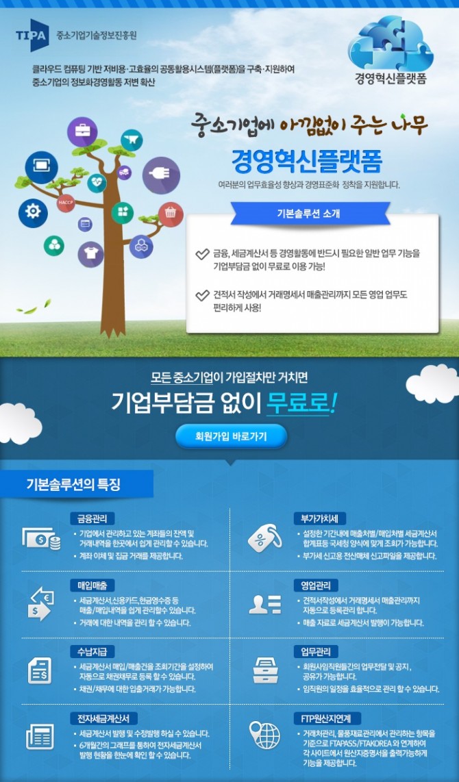 클라우드 컴퓨팅 기반 경영혁신플랫폼 사업 안내 - 자세한 내용은 첨부파일을 확인하세요.